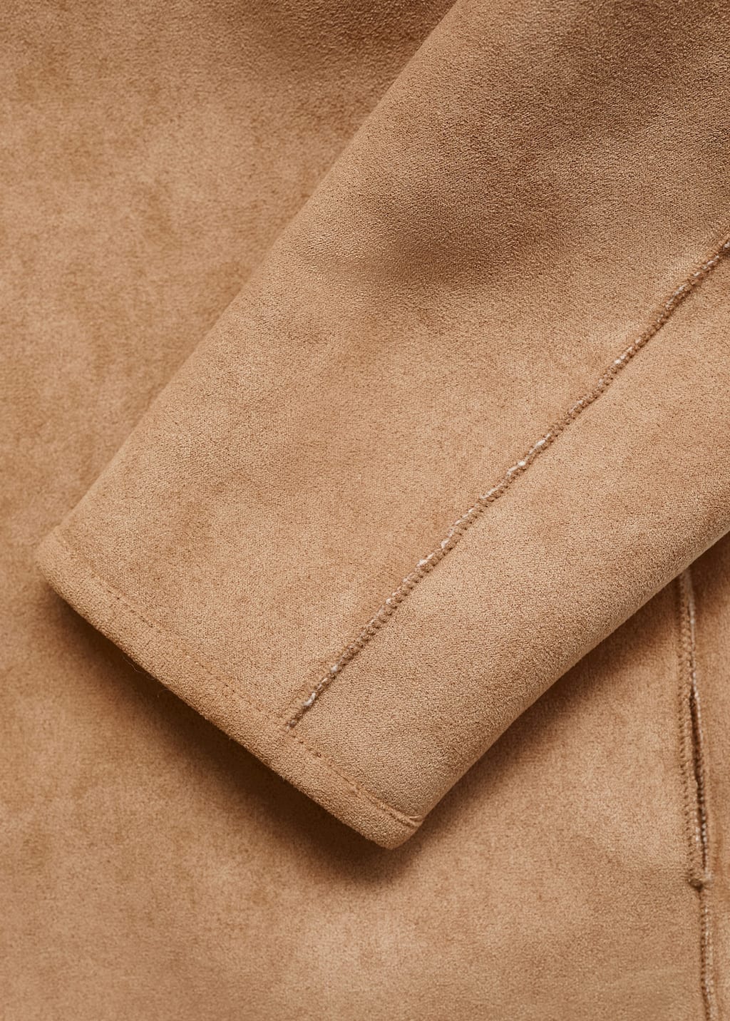 Reversible shearling coat