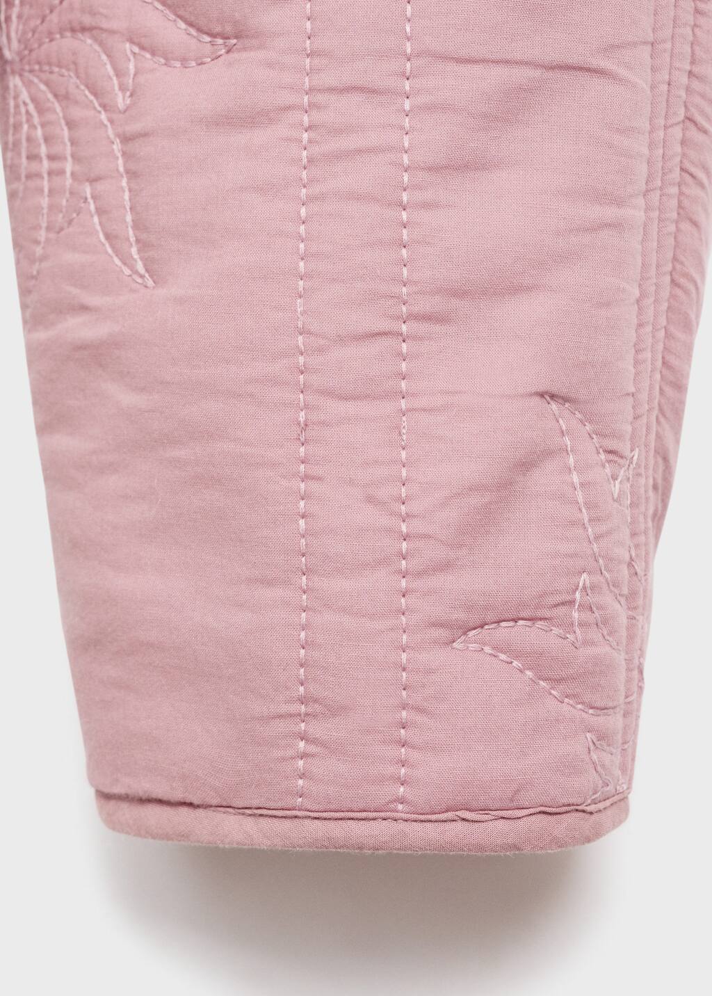 Embroidered quilted jacket