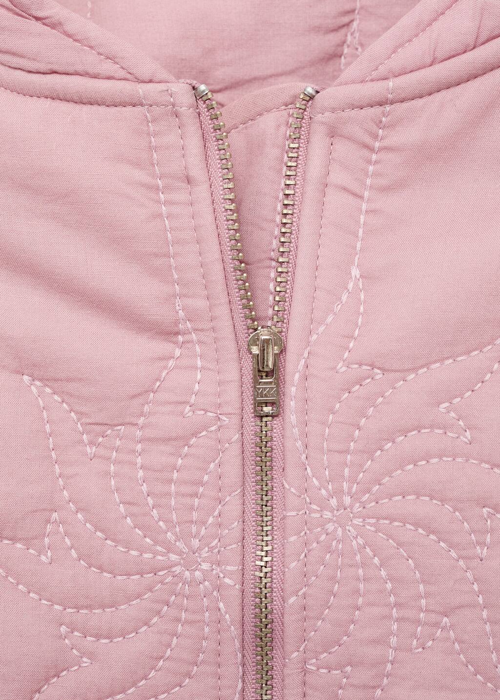 Embroidered quilted jacket