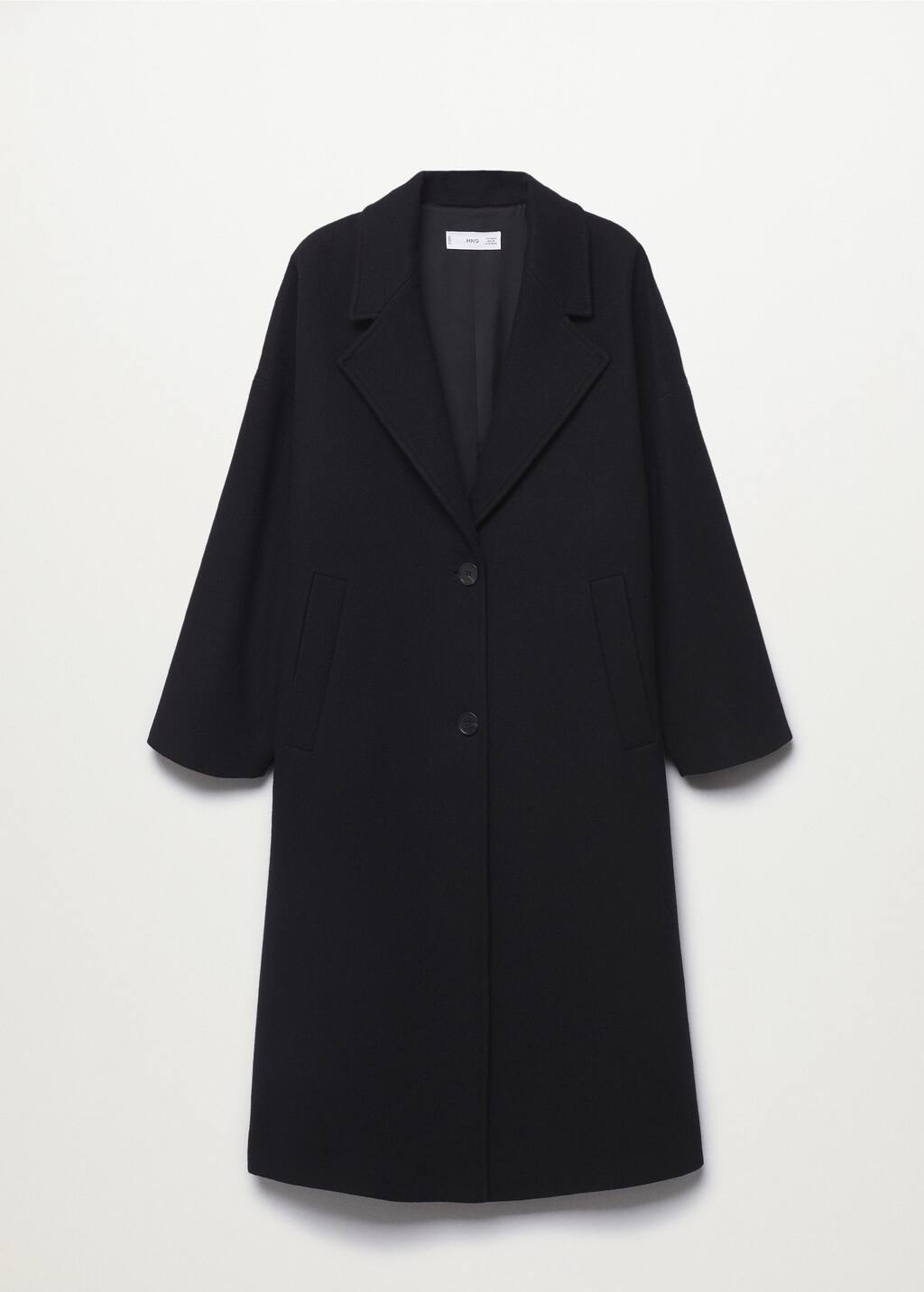 mango lapels wool coat