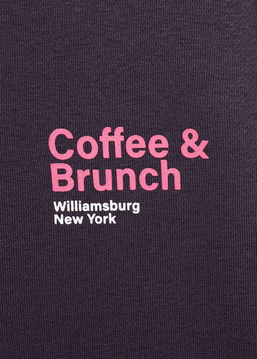 Printed cotton sweatshirt