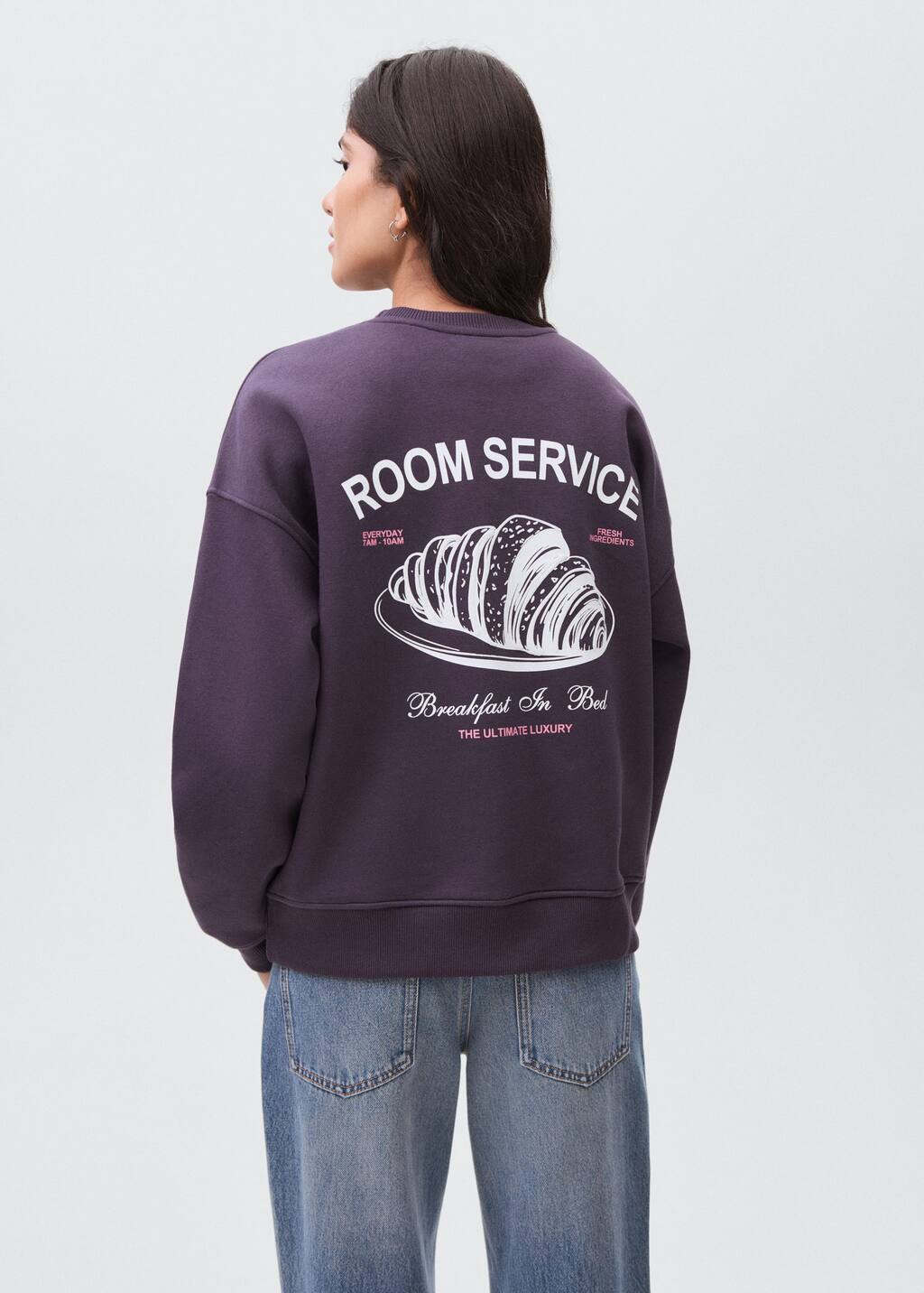 Printed cotton sweatshirt