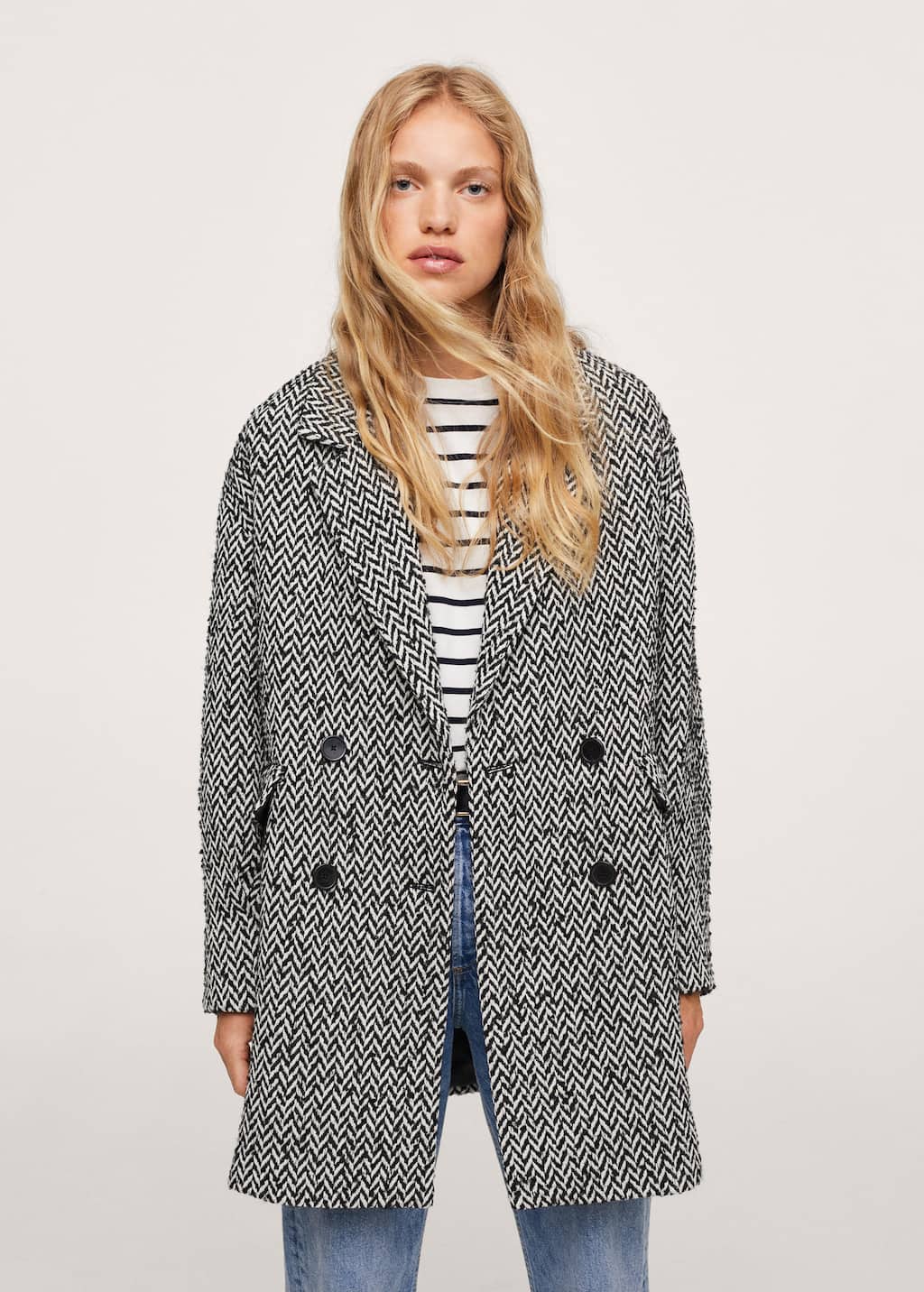 herringbone coat womens