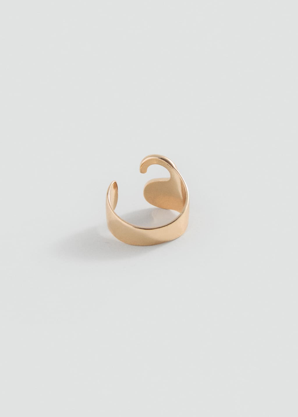 Mango Teen Letter Design Ring Gold