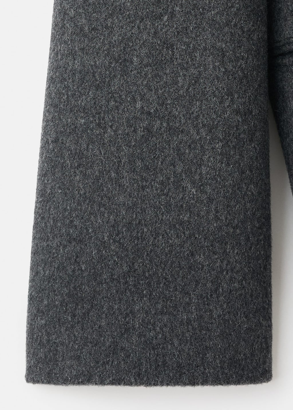 Double-breasted wool coat