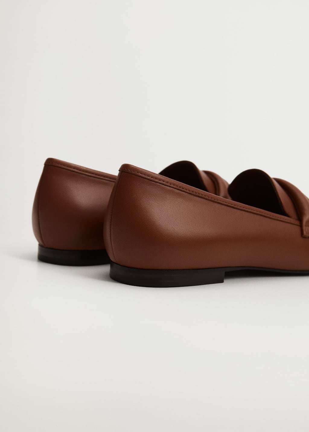 Mango Leather penny loafers 17040161 30