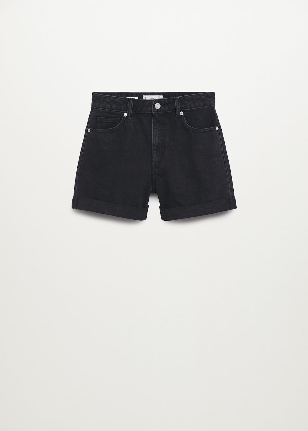 Mango Short denim mom-fit. 4