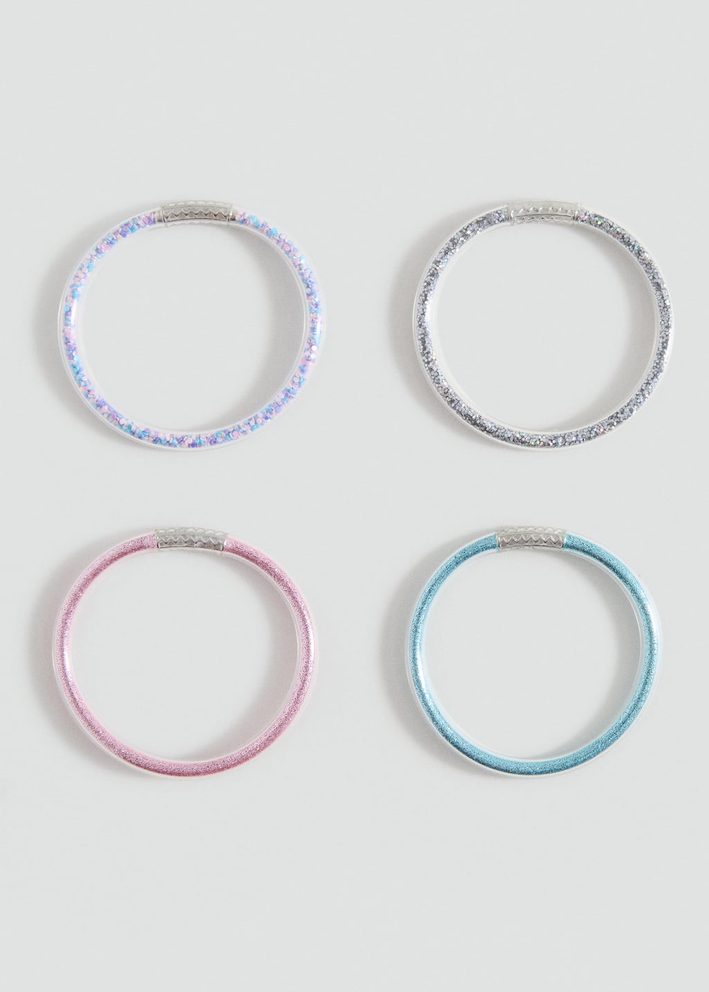 Mango Pack Of 4 Bracelets Silver