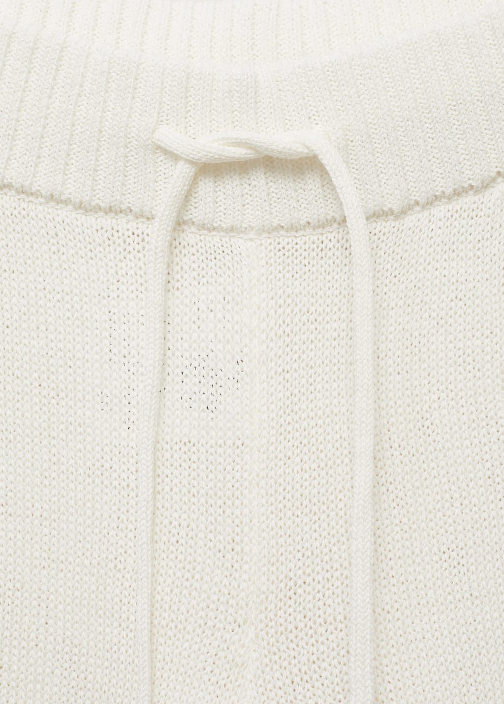 Openwork knitted trousers
