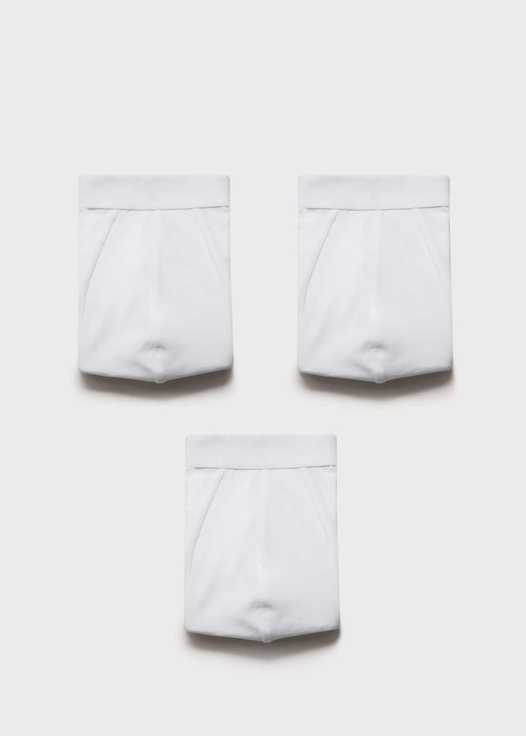 Mango Man Lot 3 Slips Combinés Blanc - Homme - L -