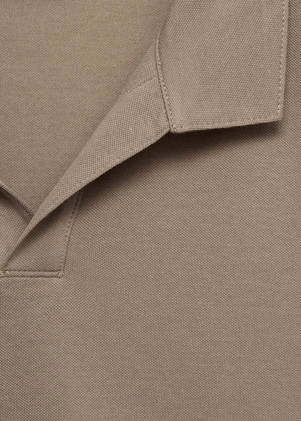 Cotton piqué polo shirt