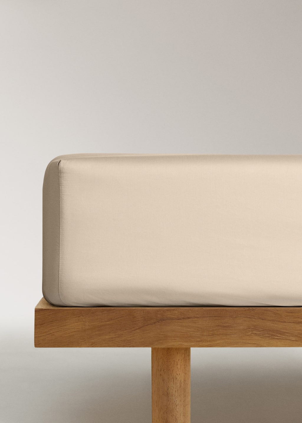 600-thread washed cotton fitted sheet for / cm bed