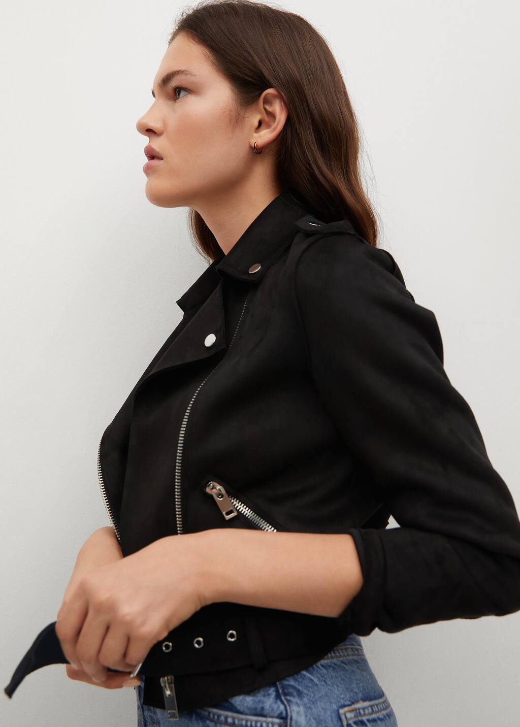 mango suede biker jacket