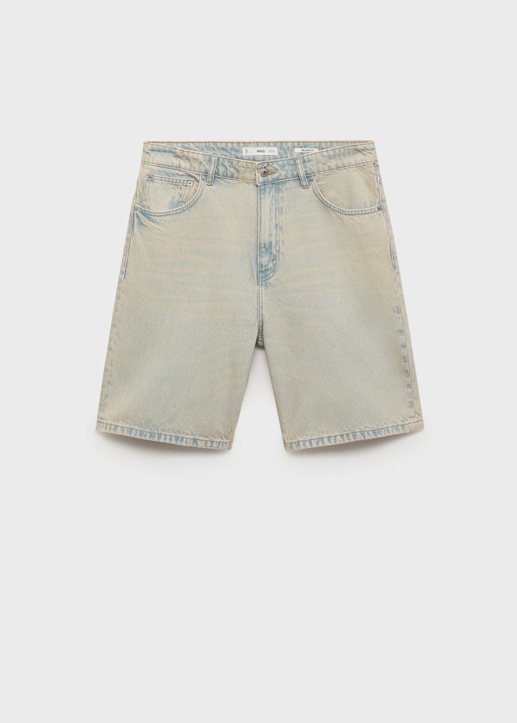 Mango Man Bermuda Bleu Clair Vintage - Homme - 44 -