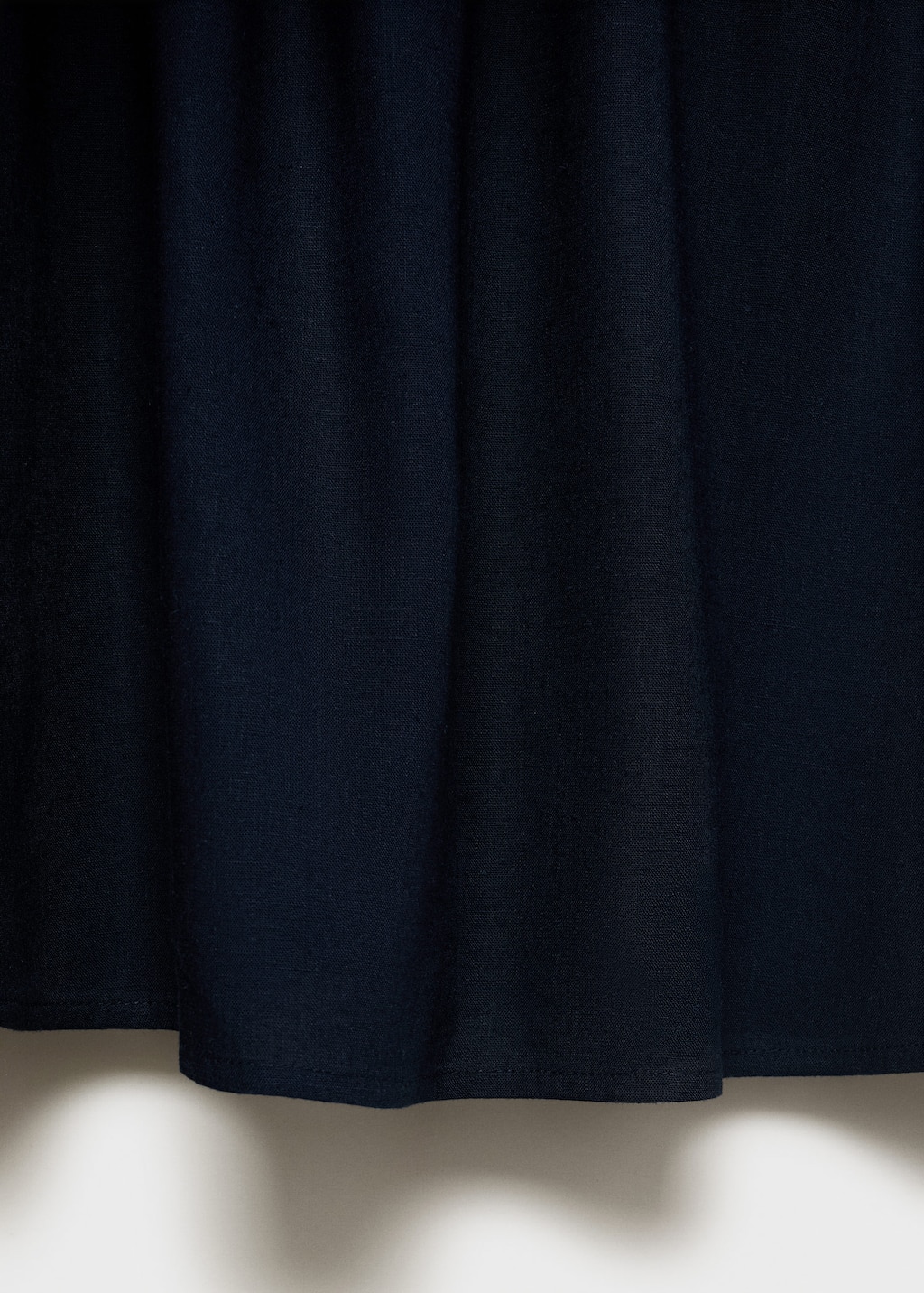 Halter-neck linen dress
