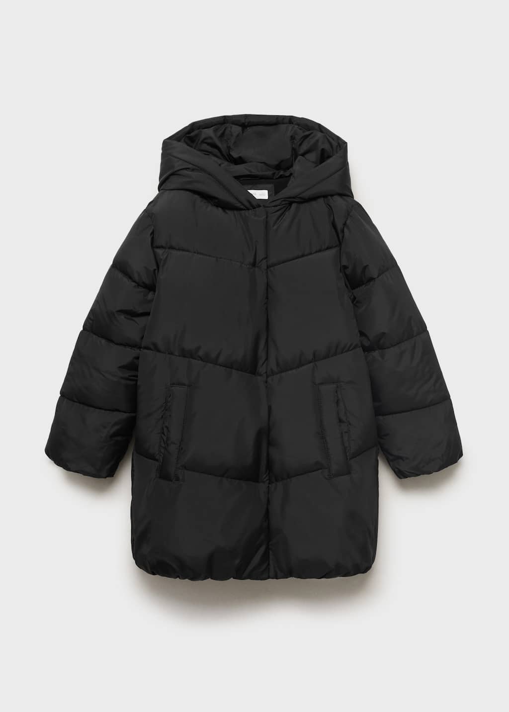 Hood quilted coat