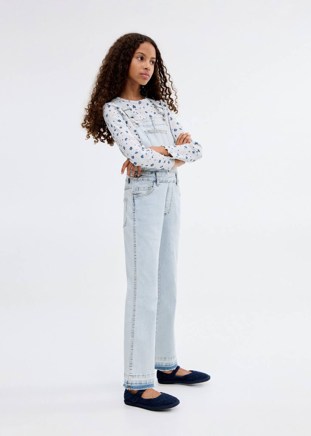 Denim cotton dungarees
