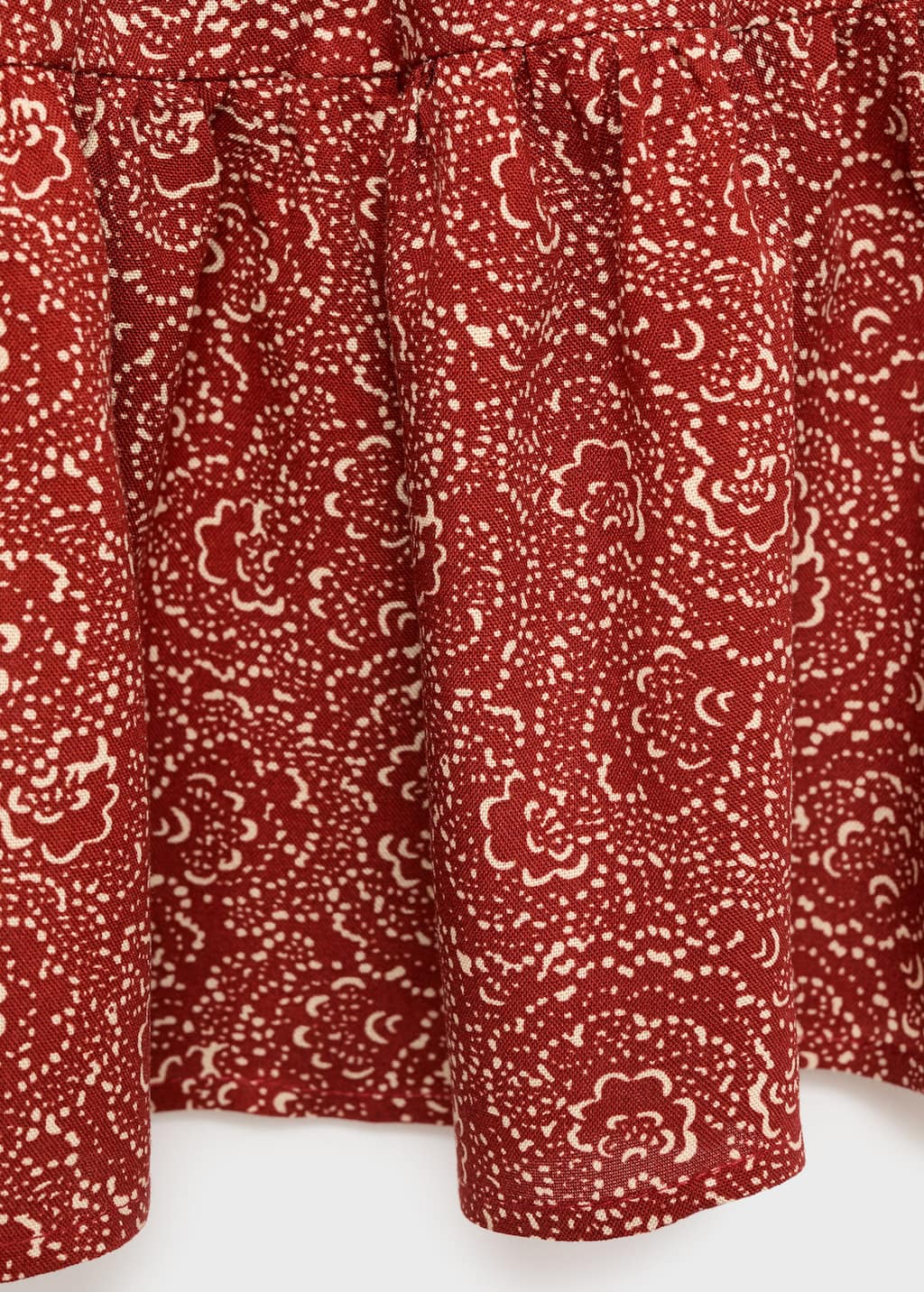 Printed short skirt