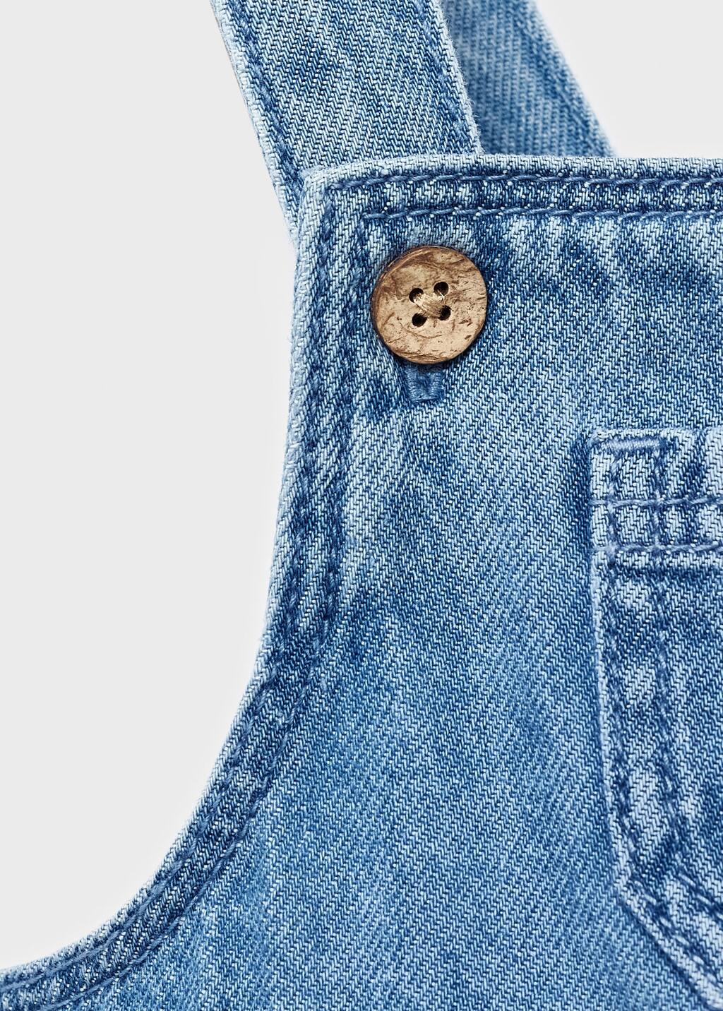 Denim cotton romper