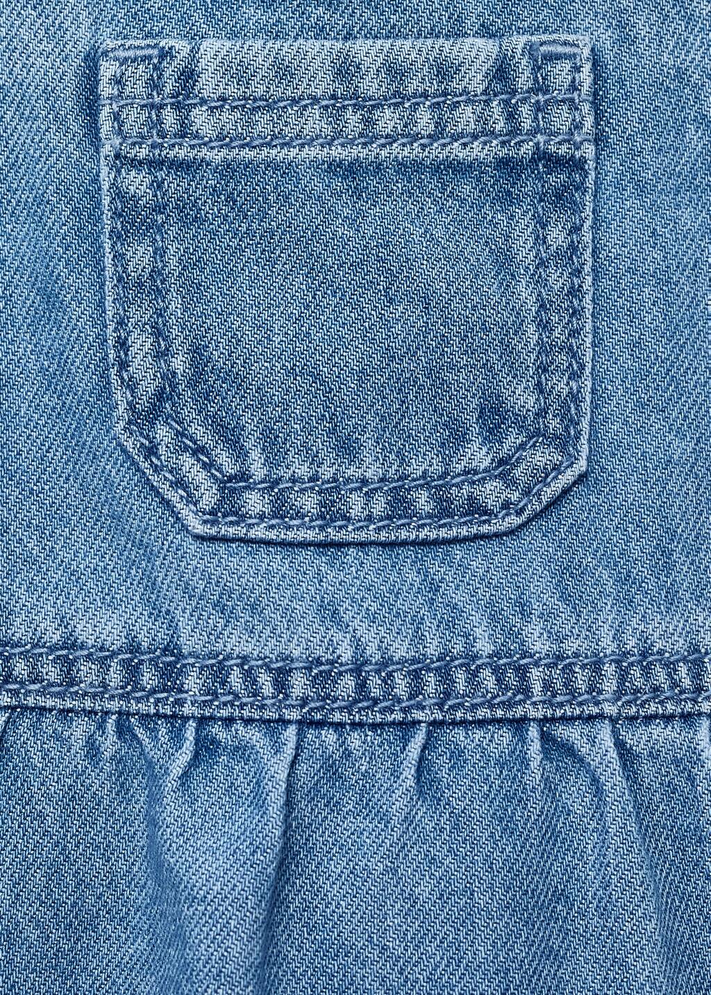 Denim cotton romper