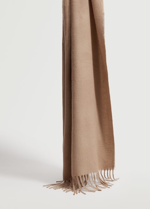 Mango Fringed edge wool-blend scarf £29.99 at Mango