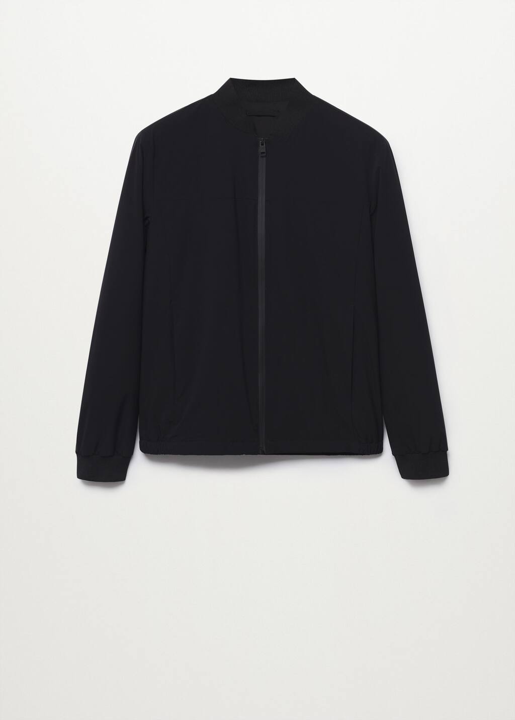 black waterproof bomber jacket