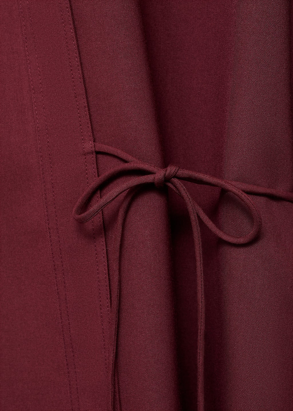 Wrap shirt with bow
