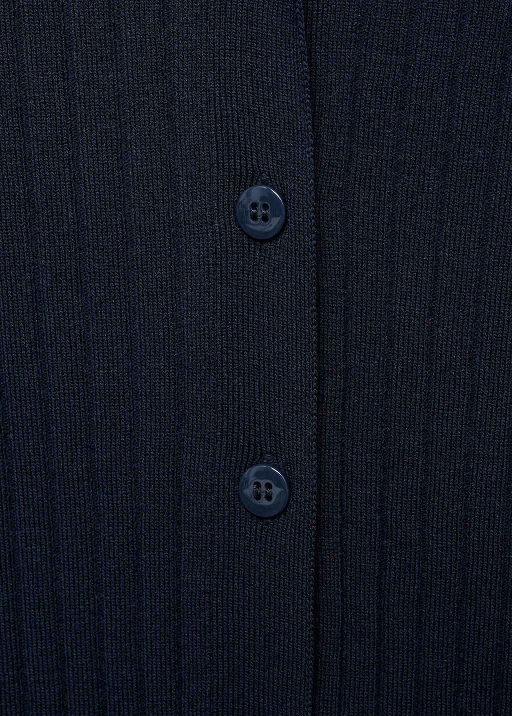 Ribbed lapel cardigan