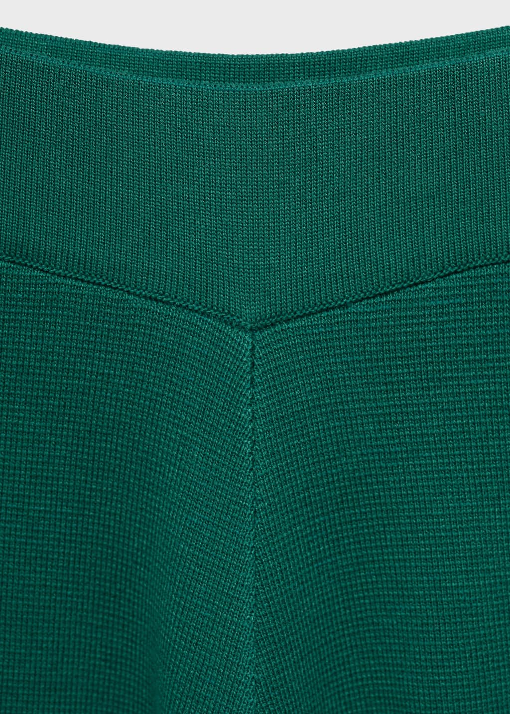 Fine-knit straight-fit pants