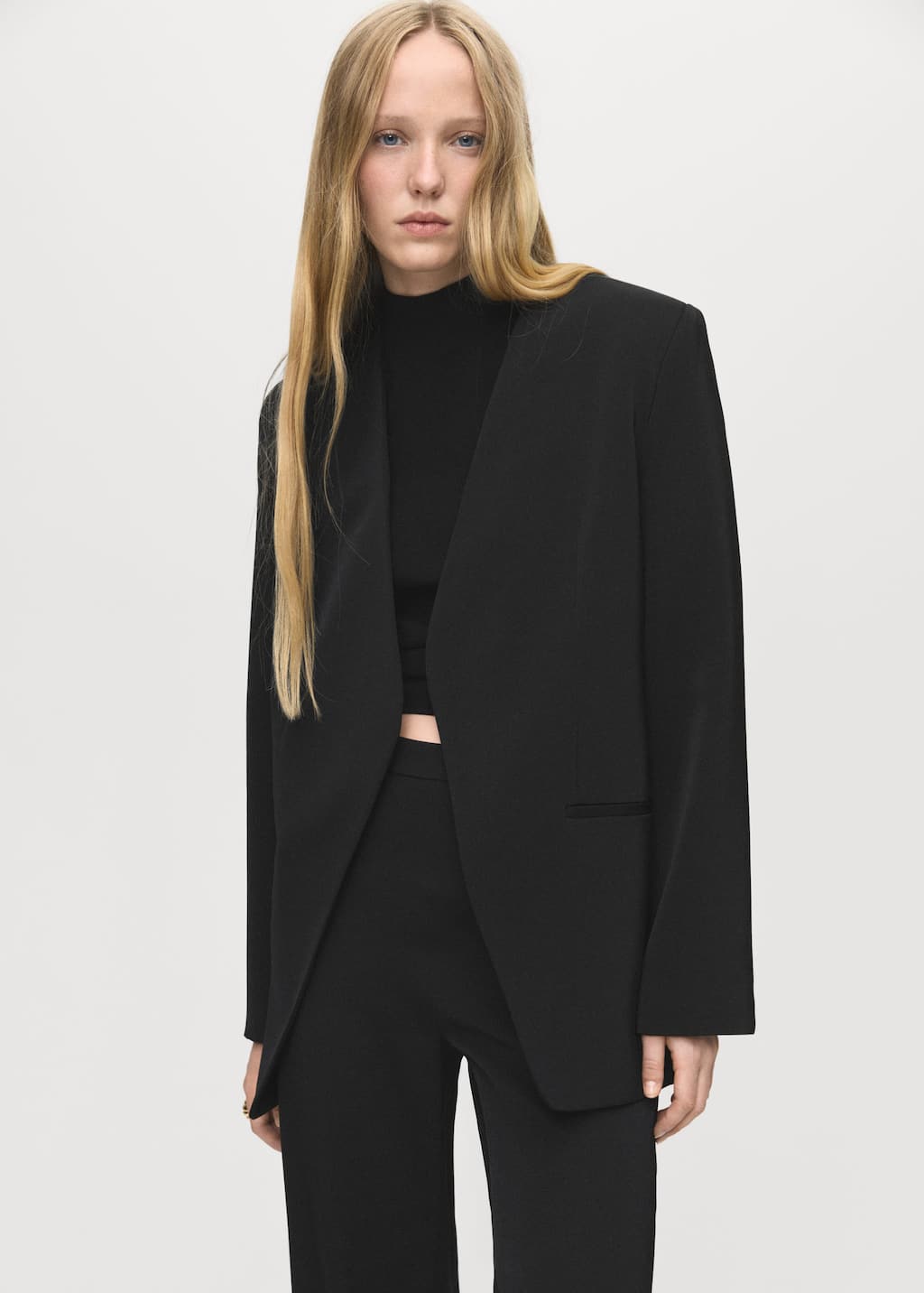 Double-breasted suit jacket