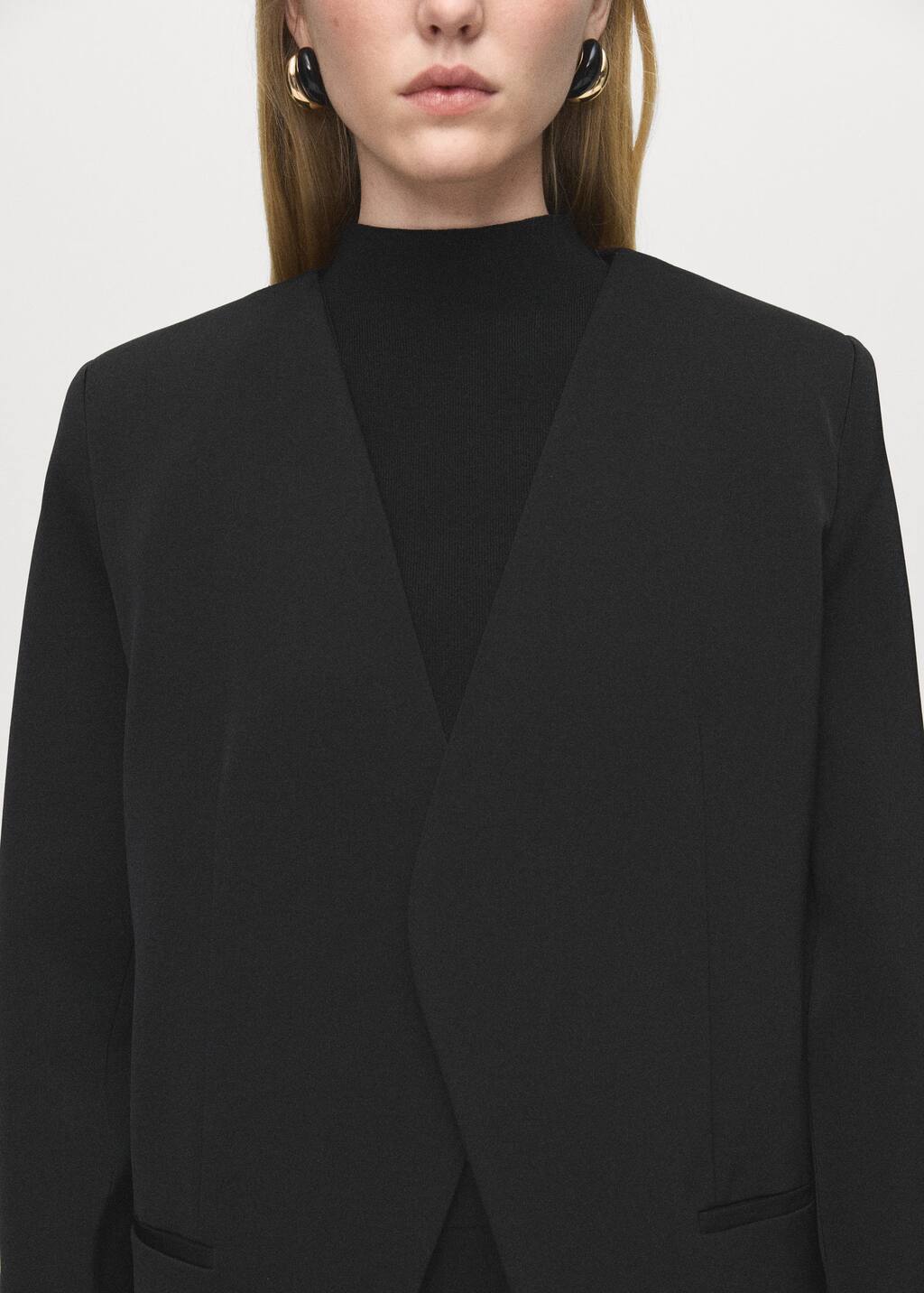 Double-breasted suit jacket