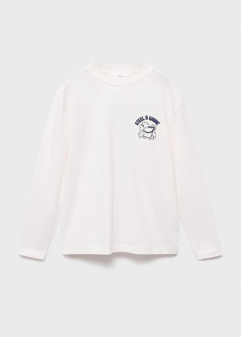 Mango T-shirt Coton Motif En Relief Blanc Cassé - Enfants - 11-12 Ans -  Kids In White