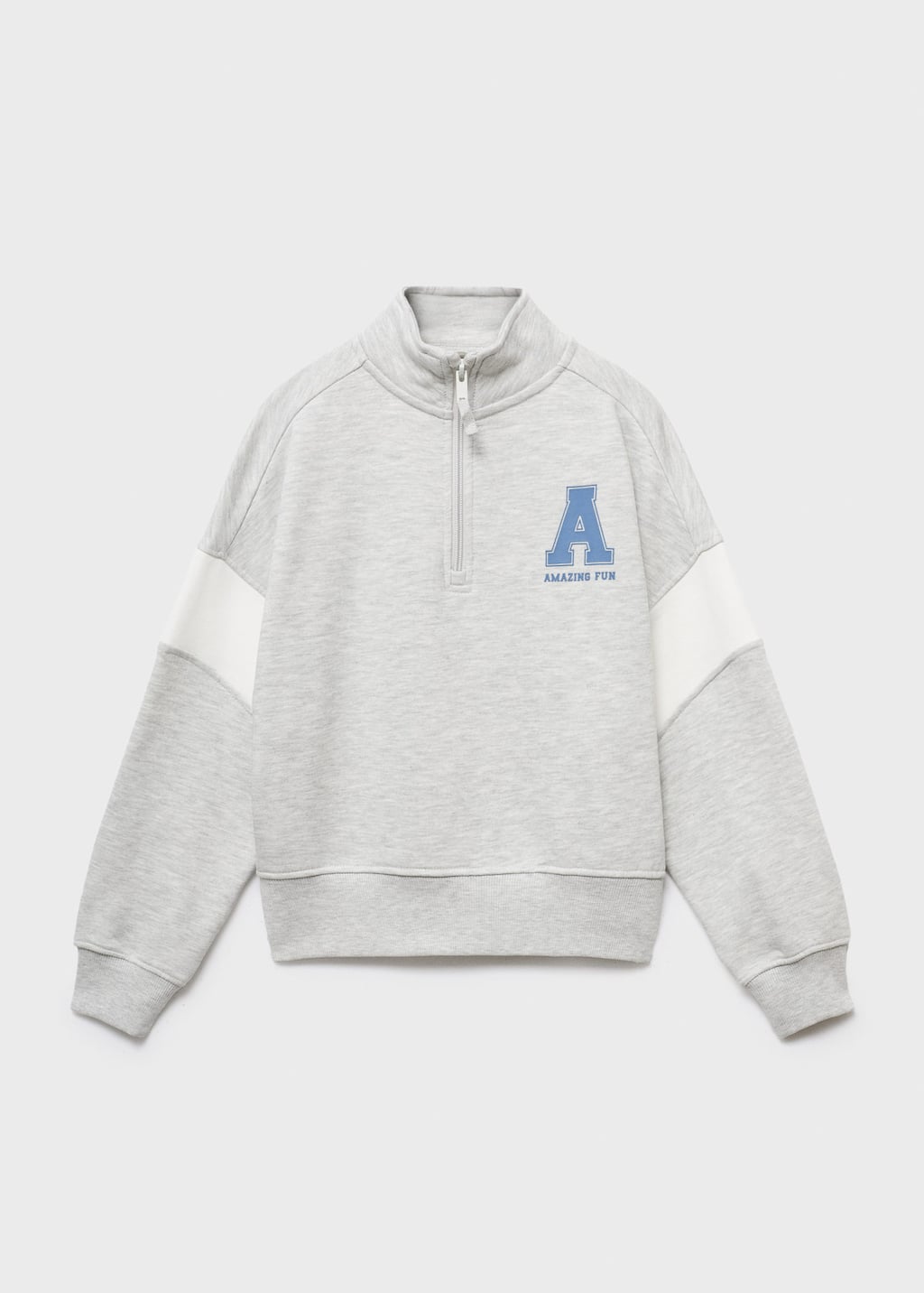 Mango Sweatshirt In Gray