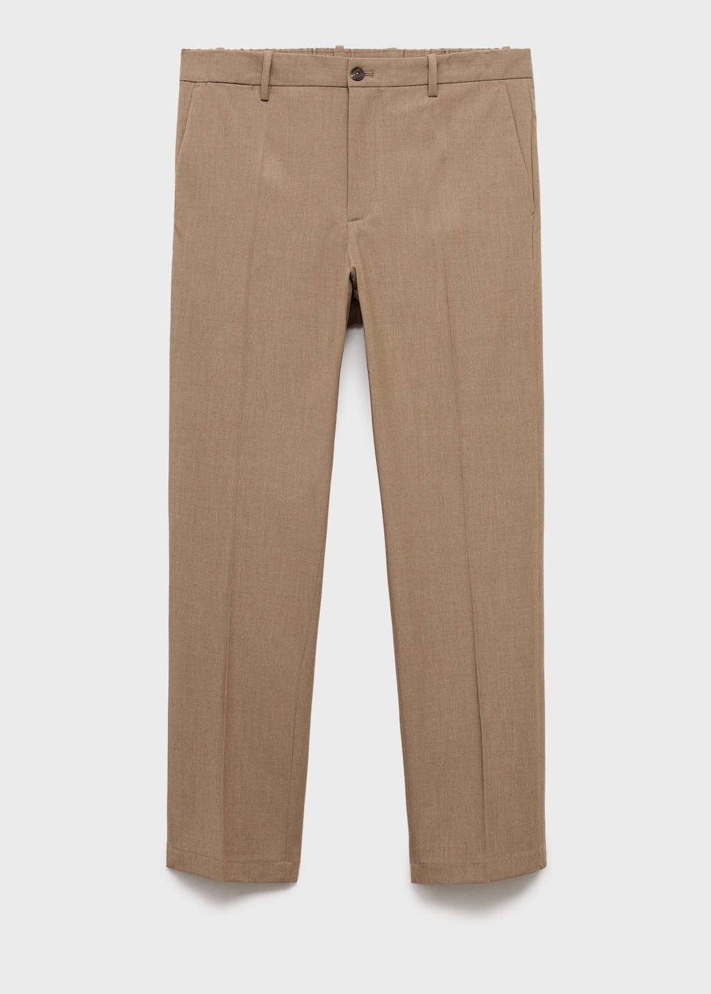 Mango Man Pantalon Bologna Slim-fit Comfort Stretch Gris Vison - Homme - 48 -