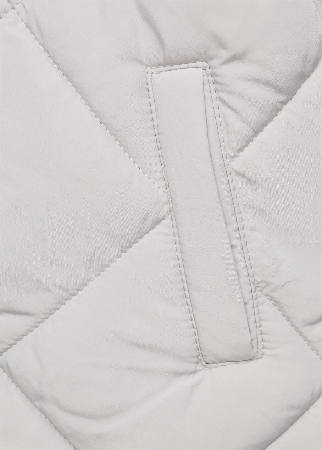 Hood quilted coat