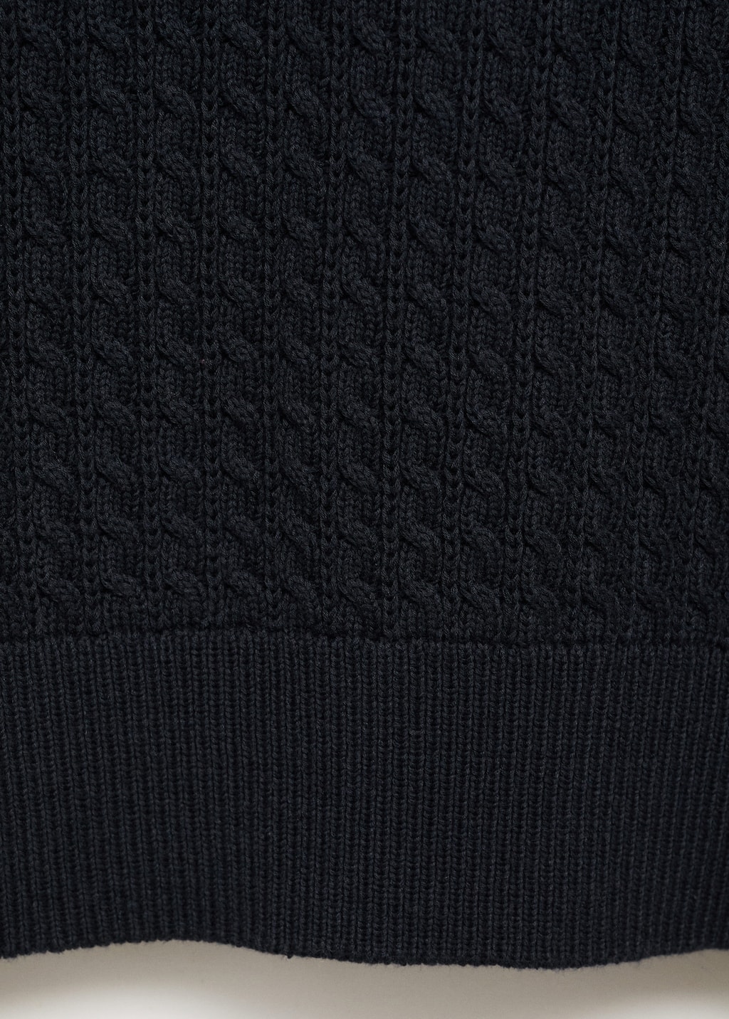 100% cotton braided sweater
