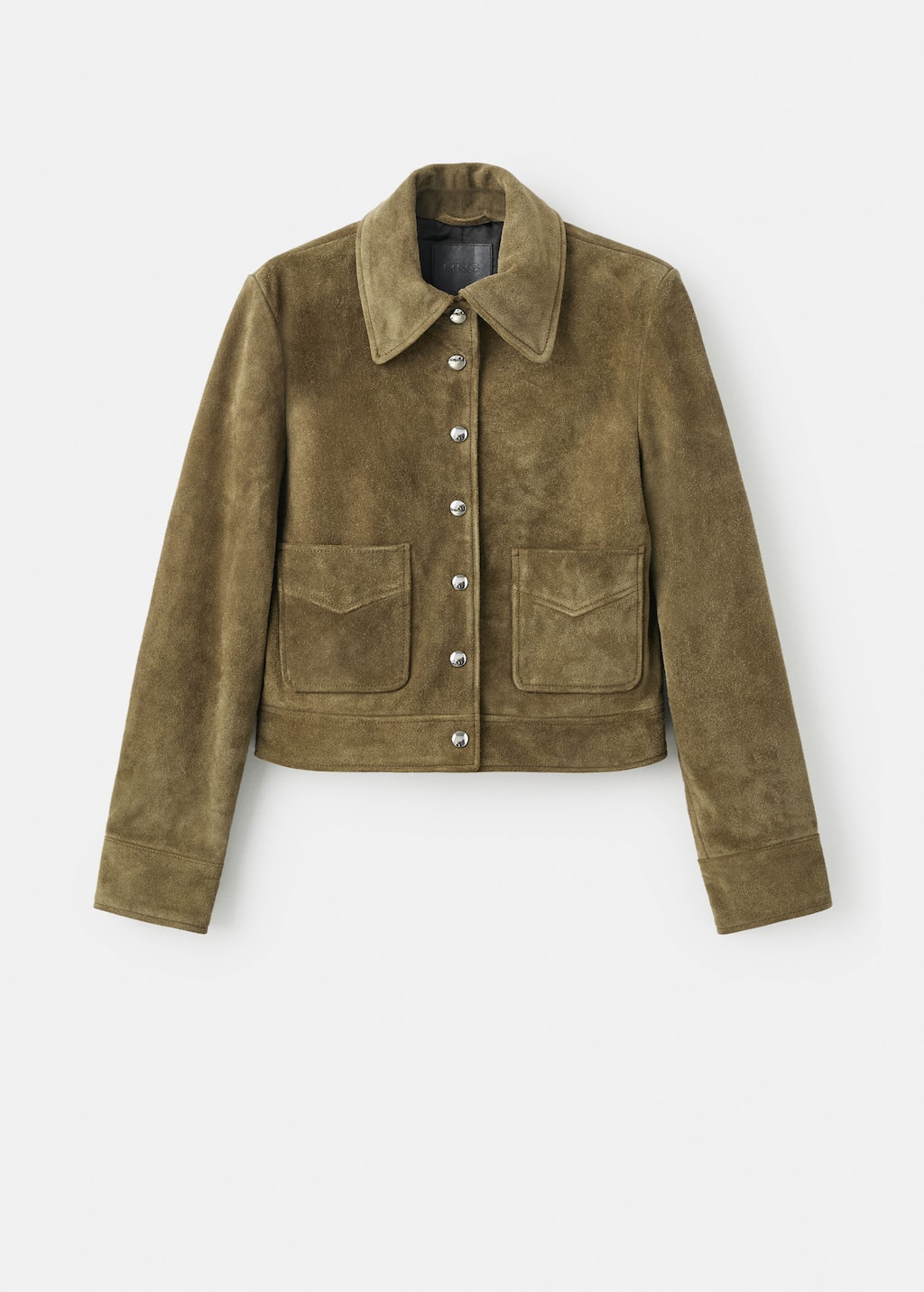 ジャケット・アウター Mina. Shop Mango Mulher Suede leather jacket with buttons at