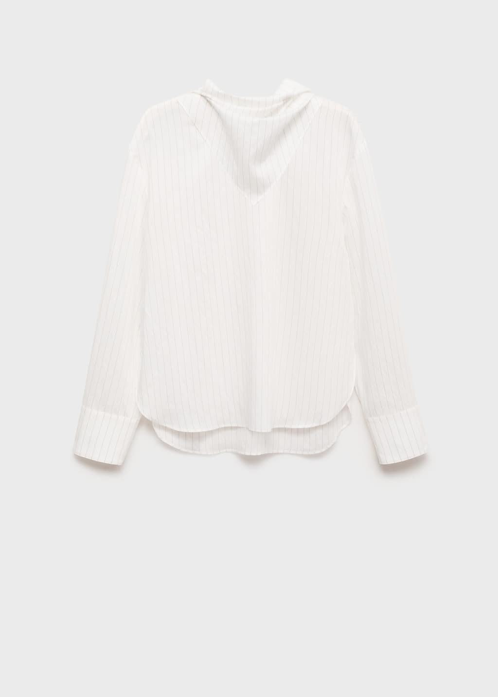 Striped blouse with handkerchief