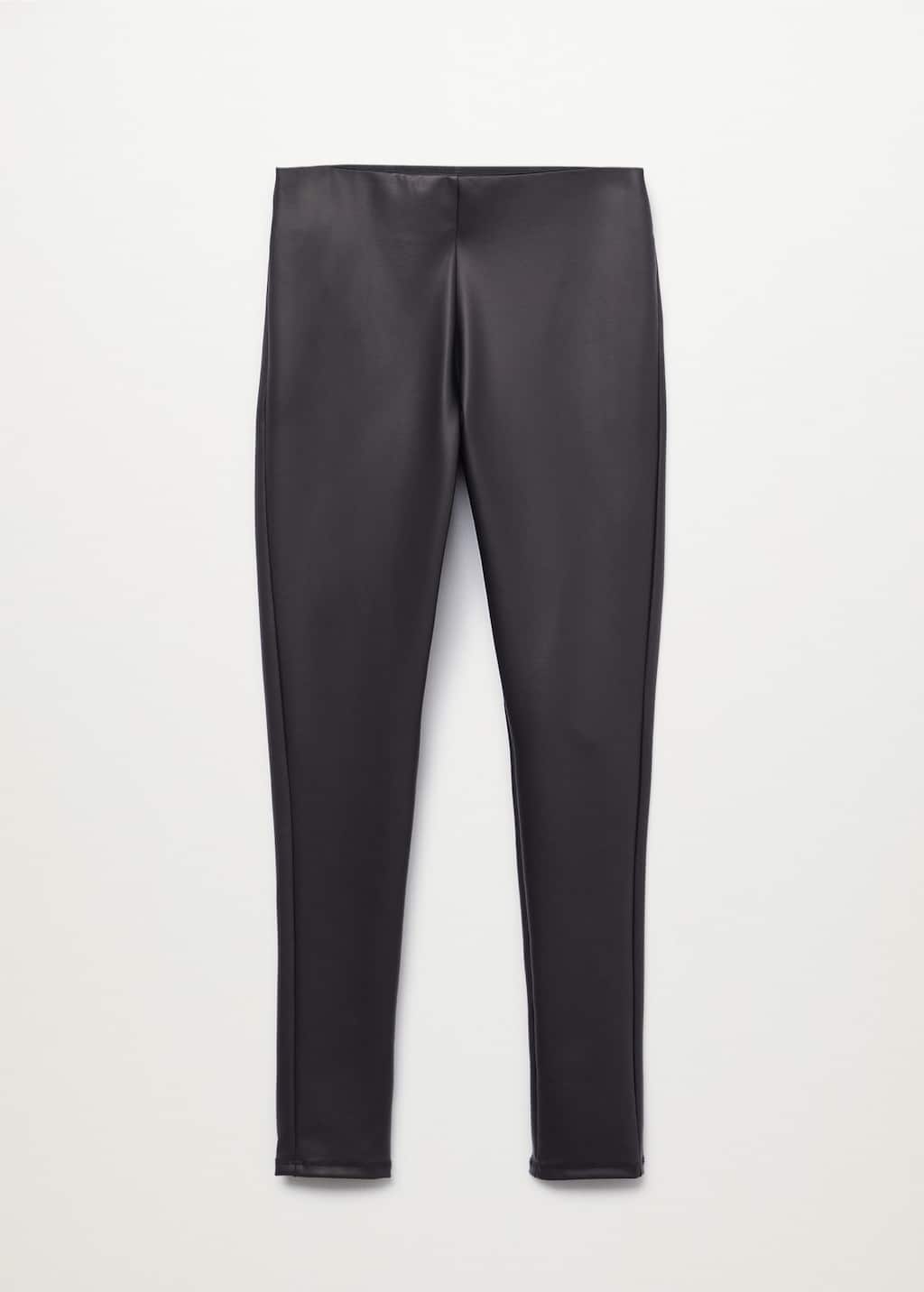 legging simili cuir mango