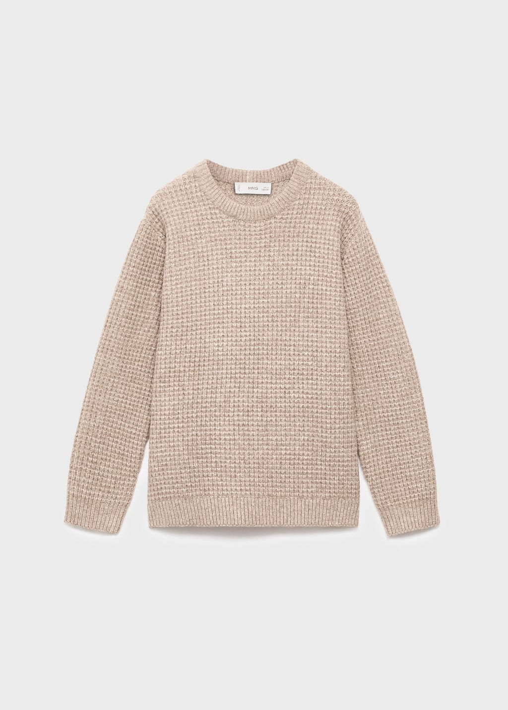 Mango Chunky-knit Sweater Medium Brown In Brown