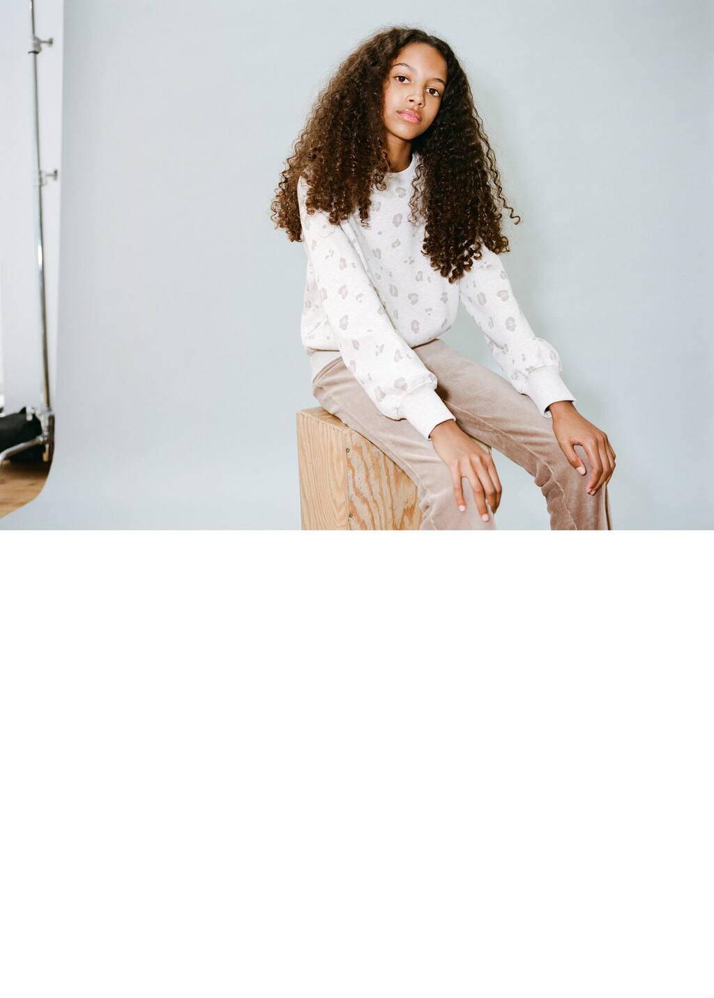 Leopard cotton sweatshirt