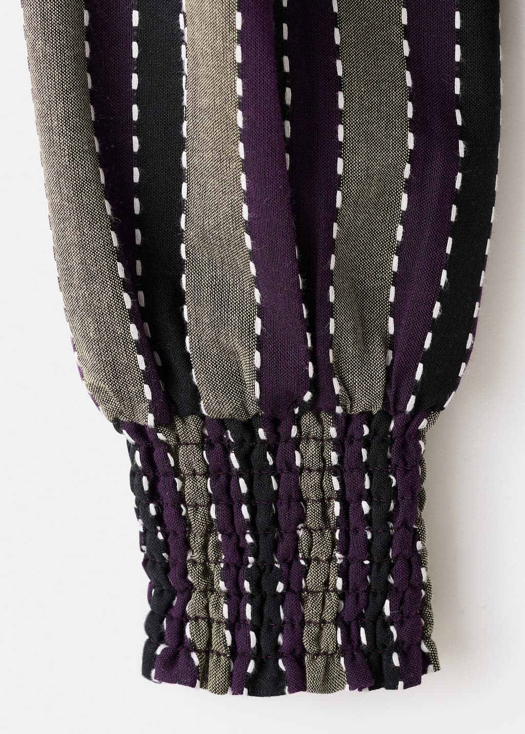 Striped blouse with embroidered details