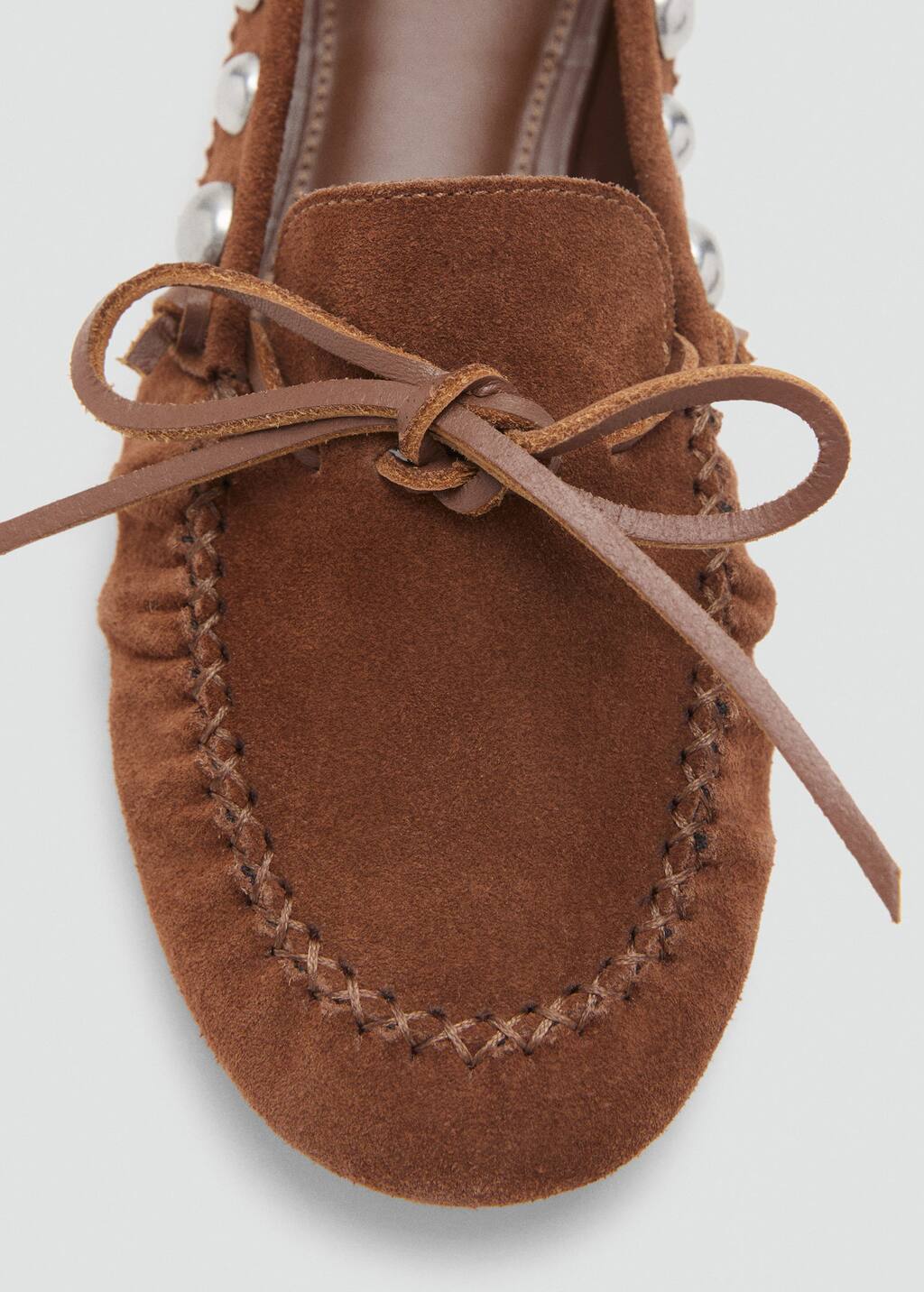 Studded suede shoes