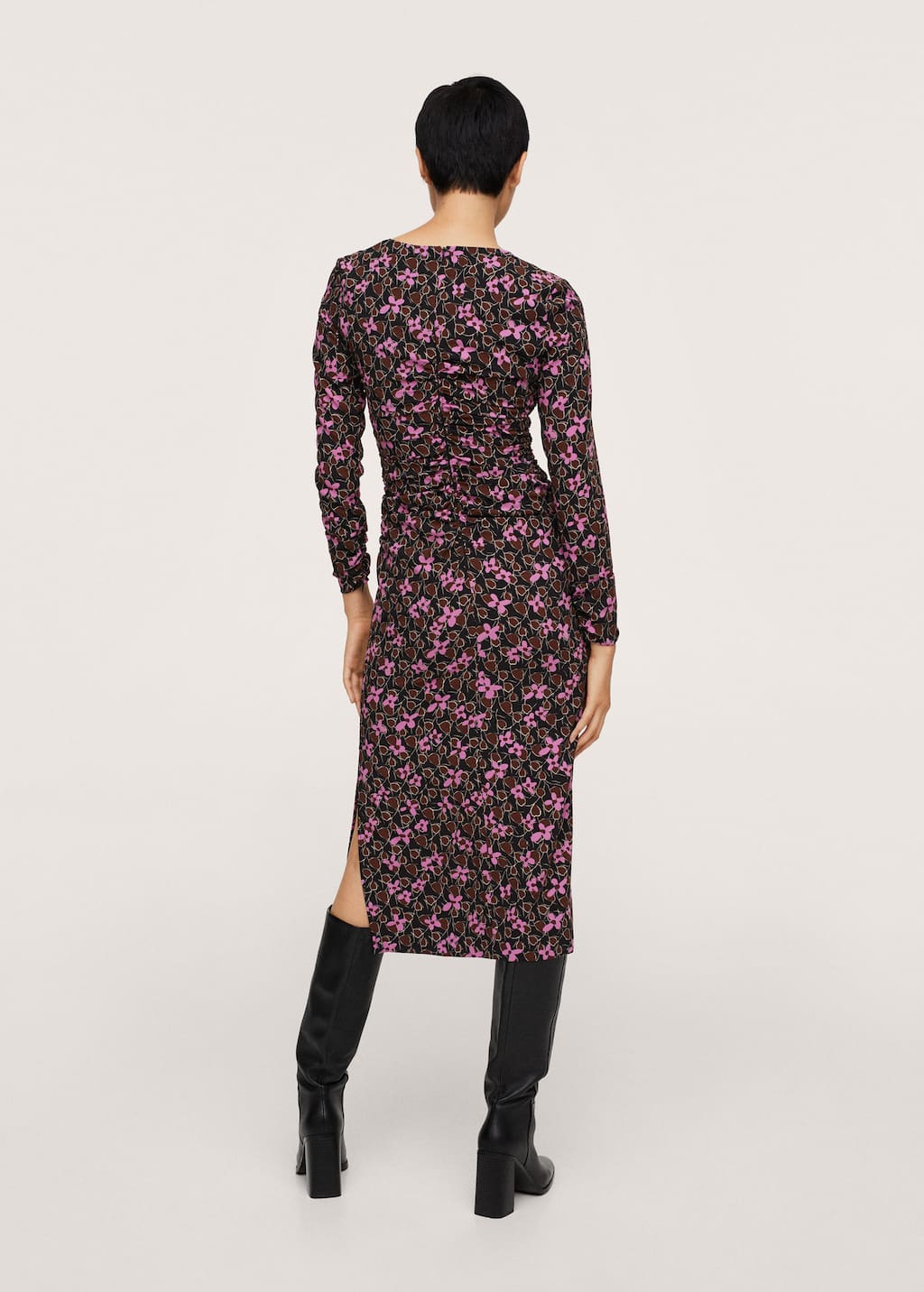 robe mango imprime fleuri