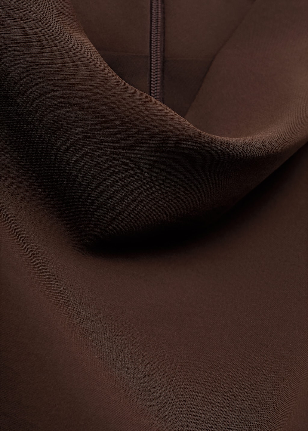 Ruched dress with draped neckline