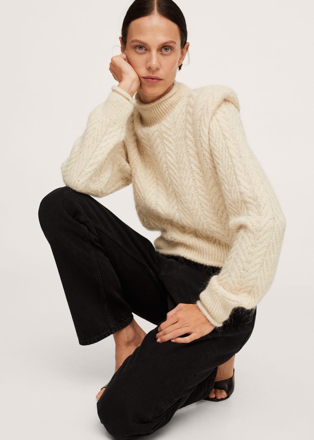mango basics sweater