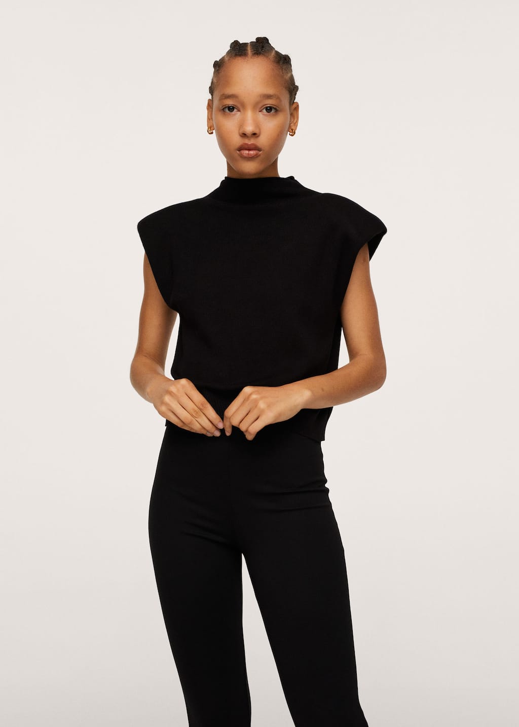 mango flared leggings