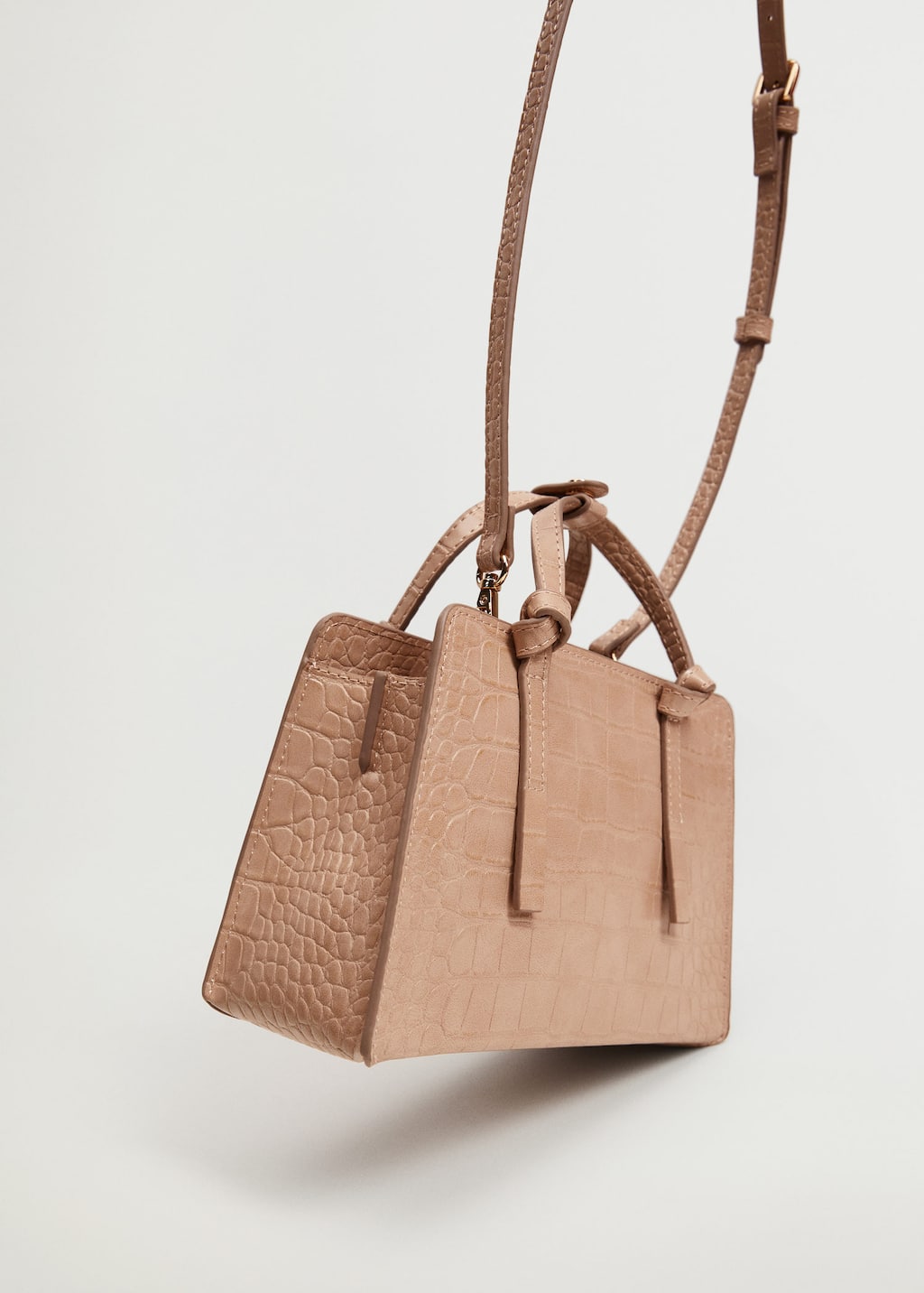 croc effect mini bolsa mango