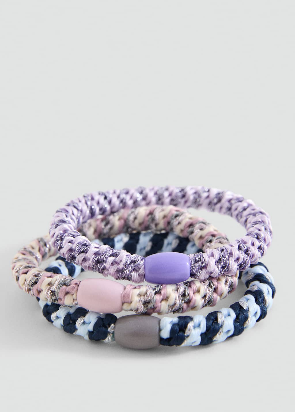 Mango Scrunchies 3 Pack Silver
