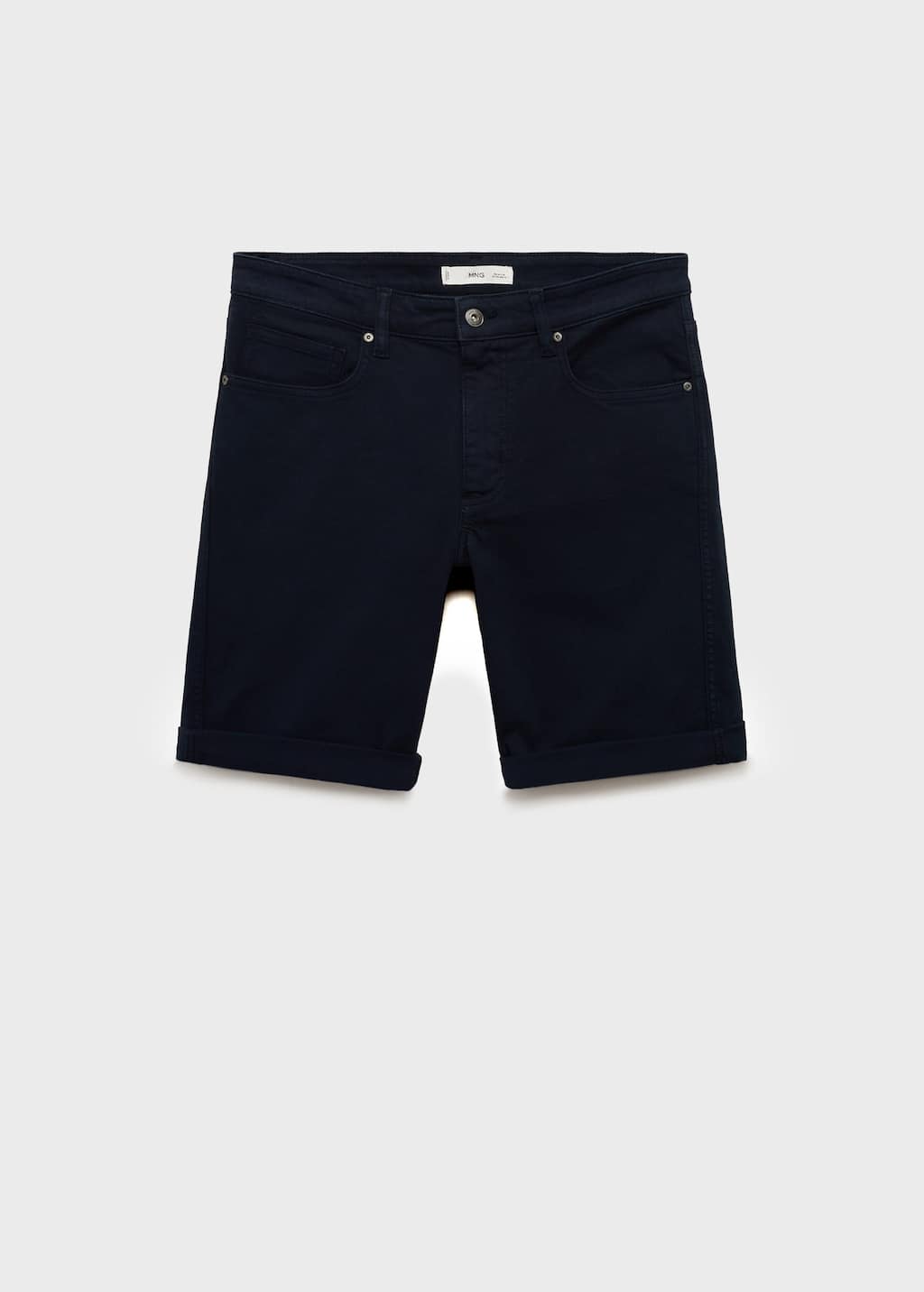 Mango Man Bermuda En Jean Slim Fit Bleu Marine - Homme - 38 -